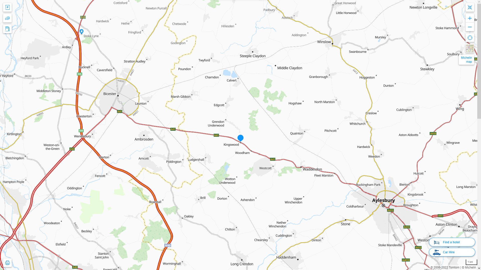 Kingswood Highway and Road Map
